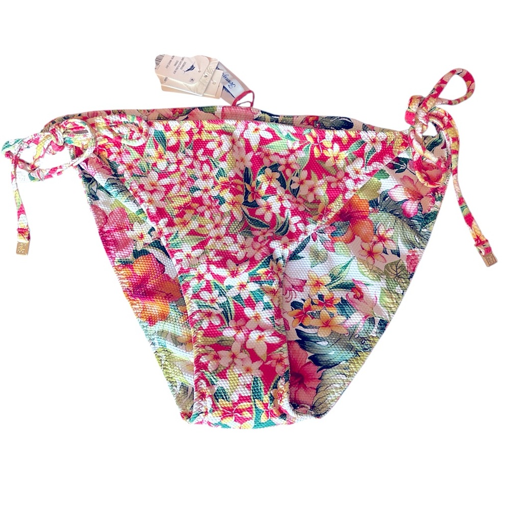 Tommy Bahama Floral Reversible Swim String Bikini Bottoms size L